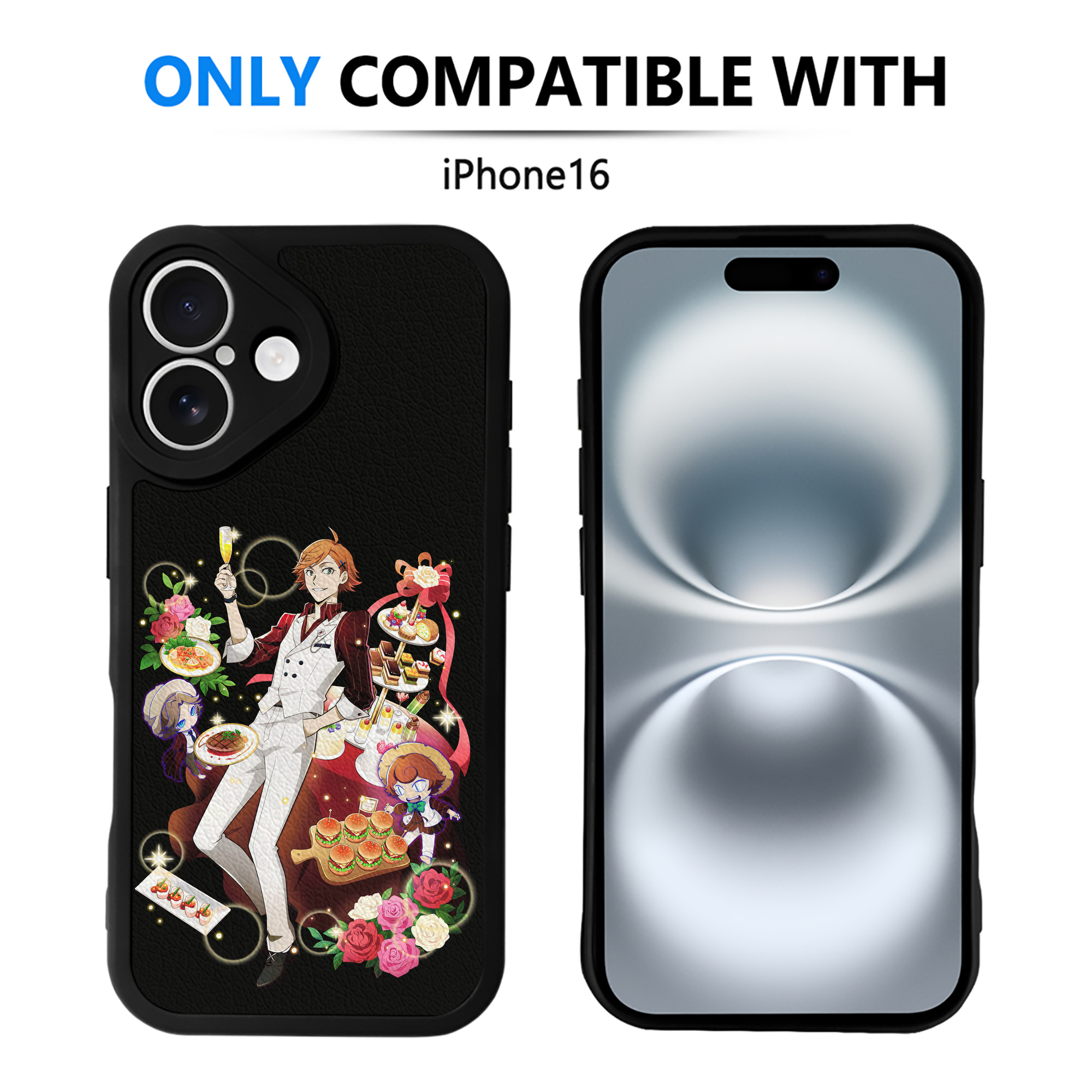 （画像用） 文豪ストレイドッグス Bungo Stray Dogs 【iPhone 16シリーズ対応】シリコンスマホケース（レザー調） 材質：シリコン
